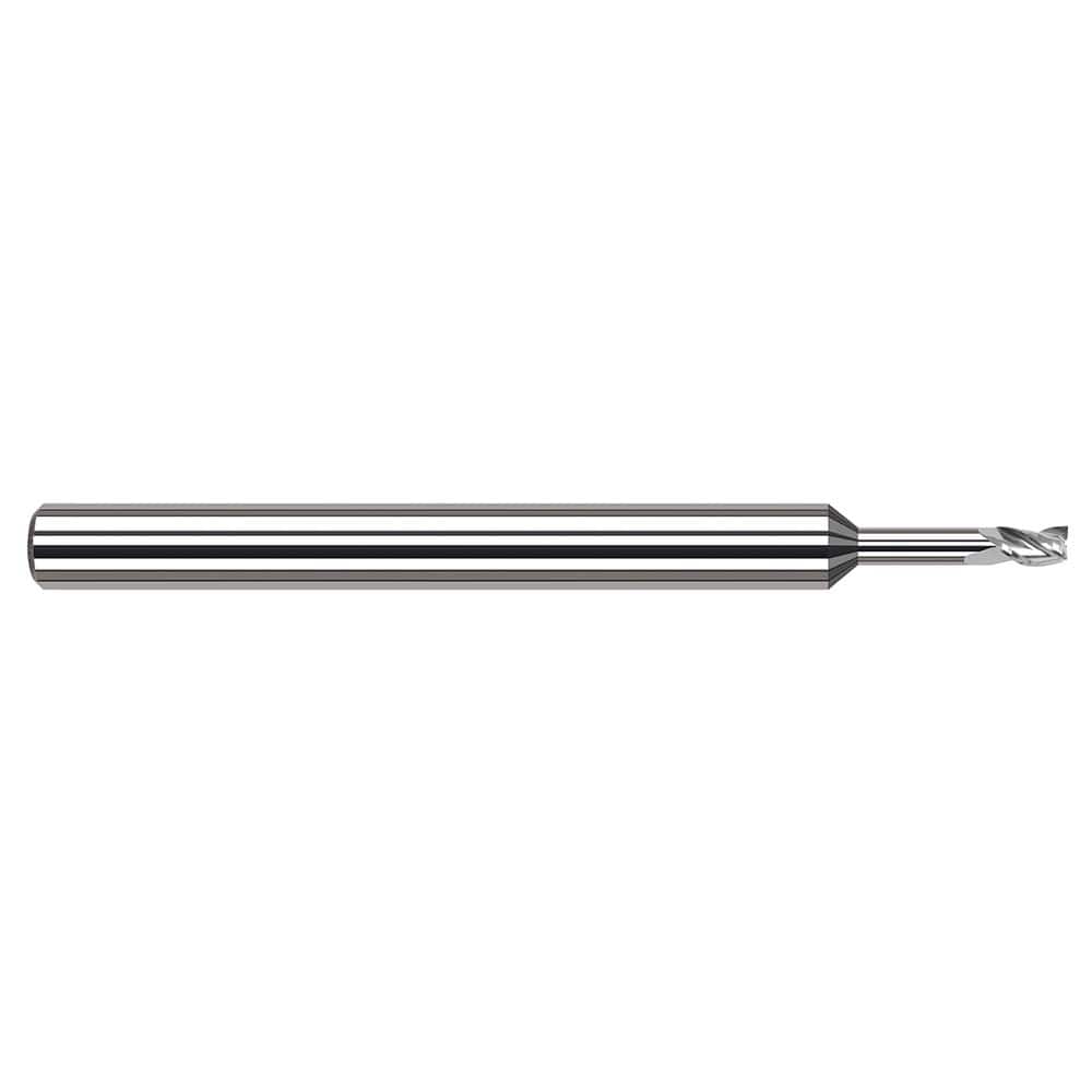 Harvey Tool - 0.1", 0.15" LOC, 1/8" Shank Diam, 2-1/2" OAL, 3 Flute Solid Carbide Square End Mill - Exact Industrial Supply