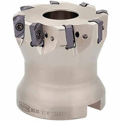 Tungaloy - 2" Cut Diam, 3/4" Arbor Hole, Indexable High-Feed Face Mill - Eagle Tool & Supply