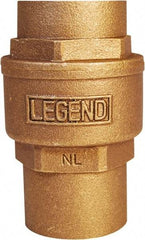 Legend Valve - 1-1/2" Lead Free Bronze Check Valve - Inline, C x C Sweat, 250 WOG - Eagle Tool & Supply