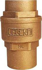 Legend Valve - 1" Lead Free Bronze Check Valve - Inline, C x C Sweat, 250 WOG - Eagle Tool & Supply