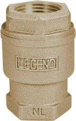 Legend Valve - 1-1/2" Lead Free Bronze Check Valve - Inline, FNPT x FNPT, 250 WOG - Eagle Tool & Supply