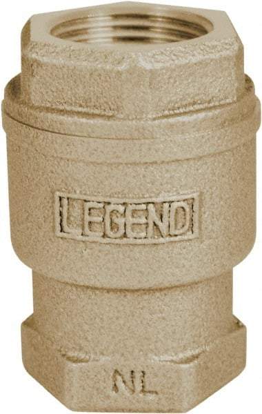 Legend Valve - 1/2" Lead Free Bronze Check Valve - Inline, FNPT x FNPT, 250 WOG - Eagle Tool & Supply