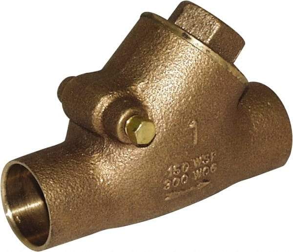 Legend Valve - 3/4" Lead Free Bronze Check Valve - Y-Pattern, C x C Sweat, 300 WOG - Eagle Tool & Supply