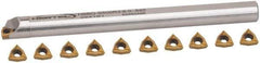 Hertel - 0.54 Inch Min Diam of Smallest Bar, 2 Inch Min Diam of Largest Bar, Steel Indexable Boring Bar Set - 1/2 Inch Shank Diameter - Eagle Tool & Supply