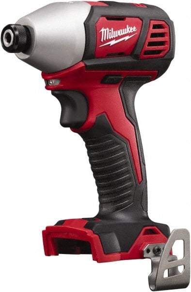 Milwaukee Tool - 18 Volt, 1/4" Drive, 125 Ft/Lb Torque, Cordless Impact Driver - Pistol Grip Handle, 2750 RPM, Lithium-Ion, Bare Tool - Eagle Tool & Supply