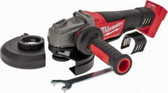 Milwaukee Tool - 4-1/2 & 5" Wheel Diam, 8,500 RPM, Cordless Angle & Disc Grinder - 5/8-11 Spindle, 18 Volts - Eagle Tool & Supply