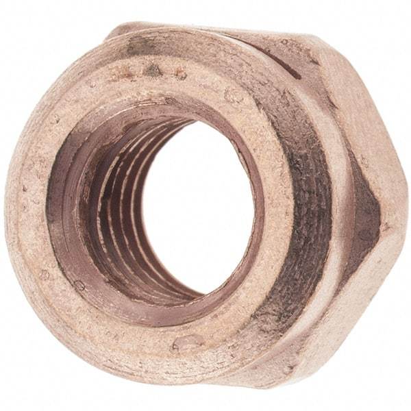 Value Collection - M10x1.50 Steel Washer Hex Nut - 10mm High, Copper Finish - Eagle Tool & Supply