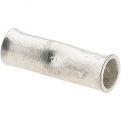 Value Collection - 6 AWG Compatible, Noninsulated, Crimp-On Butt Splice Terminal - Eagle Tool & Supply