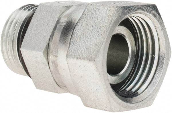 Parker - 3/4-16 SAE ORB Steel Hydraulic Hose Swivel - 5,000 psi, -8 Hose Size, 1/2" Hose Diam - Eagle Tool & Supply