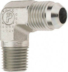 Parker - 3/8" Tube OD, 37° Steel Flared Tube Male Elbow - 1/4 NPTF - Eagle Tool & Supply