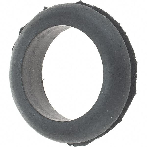 Value Collection - 1-1/8" OD, 1/4" Thick Grommet - Rubber, 15/16" Slot Diam x 1/16" Slot Width - Eagle Tool & Supply