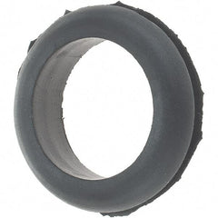 Value Collection - 1-1/8" OD, 1/4" Thick Grommet - Rubber, 15/16" Slot Diam x 1/16" Slot Width - Eagle Tool & Supply