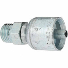 Parker - Seal-Lok Steel Hydraulic Hose Male Seal-Lok - -4 Hose Size, 1/4" Hose Diam - Eagle Tool & Supply