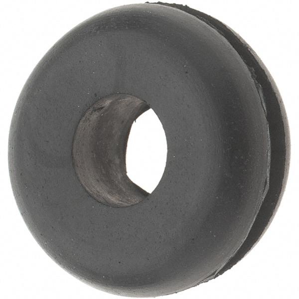 Value Collection - 13/16" OD, 5/16" Thick Grommet - Rubber, 9/16" Slot Diam x 1/16" Slot Width - Eagle Tool & Supply