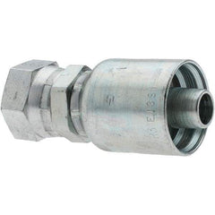 Parker - 1/2 Thread Hydraulic Hose Fitting - -8 Hose Size, 1/2" Hose Diam - Eagle Tool & Supply