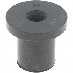 Value Collection - 3/8-16, 1-1/4" Diam Flange, Rubber Insulated Rivet Nut - Neoprene, 7/8" Long - Eagle Tool & Supply