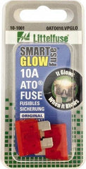 Value Collection - 10 Amp, Automotive Fuse - 3/4" Long, Red, Littlefuse ATO010 - Eagle Tool & Supply