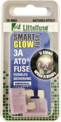 Value Collection - 3 Amp, Automotive Fuse - Violet, Littlefuse ATO003 - Eagle Tool & Supply