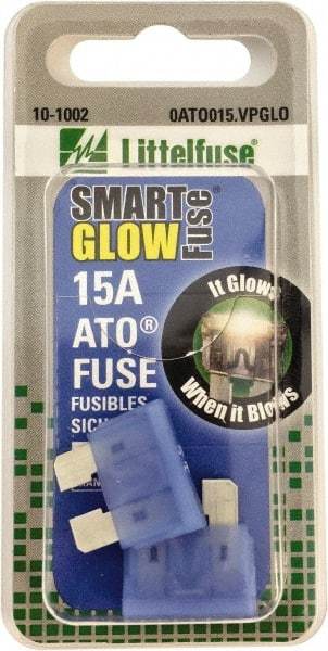 Value Collection - 15 Amp, Automotive Fuse - Blue, Littlefuse ATO015 - Eagle Tool & Supply