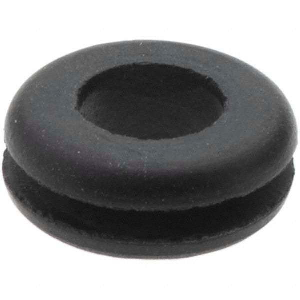 Value Collection - 9/16" OD, Grommet - Rubber, 11/32" Slot Diam x 1/16" Slot Width - Eagle Tool & Supply