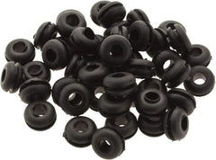 Value Collection - 7/16" OD, Grommet - Rubber, 9/32" Slot Diam x 1/16" Slot Width - Eagle Tool & Supply