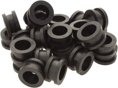 Value Collection - 11/16" OD, Grommet - Rubber, 17/32" Slot Diam x 3/16" Slot Width - Eagle Tool & Supply