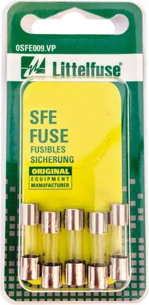 Value Collection - 32V AC/DC, 7.5 Amp, Fast-Acting Miniature Glass/Ceramic Fuse - 7/8" OAL, 1/4" Diam - Eagle Tool & Supply