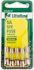 Value Collection - 32V AC/DC, 9 Amp, Fast-Acting Miniature Glass/Ceramic Fuse - 7/8" OAL, 1/4" Diam - Eagle Tool & Supply