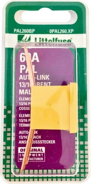 Value Collection - 60 Amp, Automotive Fuse - Yellow, Littlefuse PAL260 - Eagle Tool & Supply