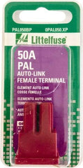 Value Collection - 50 Amp, Automotive Fuse - Red, Littlefuse PAL050 - Eagle Tool & Supply