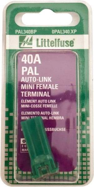 Value Collection - 40 Amp, Automotive Fuse - Green, Littlefuse PAL340 - Eagle Tool & Supply