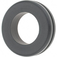 Value Collection - 1-3/4" OD, 7/16" Thick Grommet - Rubber, 1-3/8" Slot Diam x 1/16" Slot Width - Eagle Tool & Supply
