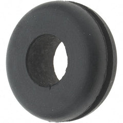 Value Collection - 7/8" OD, 5/16" Thick Grommet - Rubber, 5/8" Slot Diam x 1/16" Slot Width - Eagle Tool & Supply