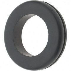 Value Collection - 1-7/8" OD, 3/8" Thick Grommet - Rubber, 1-1/2" Slot Diam x 1/16" Slot Width - Eagle Tool & Supply