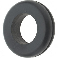Value Collection - 1-5/8" OD, 7/16" Thick Grommet - Rubber, 1-1/4" Slot Diam x 1/16" Slot Width - Eagle Tool & Supply