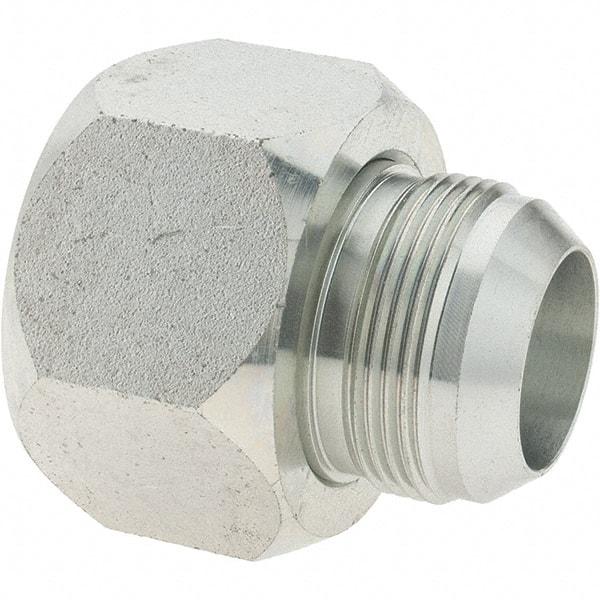 Parker - 1-1/2" Tube OD, 37° Steel Flared Tube Reducer - 1-1/2 x 1-1/4 Flare x Flare Ends - Eagle Tool & Supply