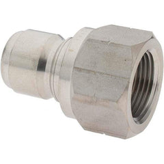 Parker - 3/4-14 Thread 303 Stainless Steel Hydraulic Hose Coupler - 3,000 psi, -12 Hose Size, 3/4" Hose Diam - Eagle Tool & Supply