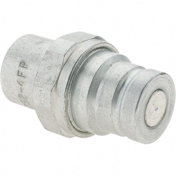 Parker - 1/4-18 NPSF Steel Hydraulic Hose Coupler - 5,000 psi, -4 Hose Size, 1/4" Hose Diam - Eagle Tool & Supply