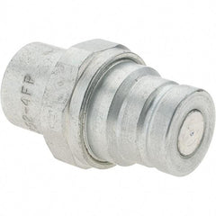 Parker - 1/4-18 NPSF Steel Hydraulic Hose Coupler - 5,000 psi, -4 Hose Size, 1/4" Hose Diam - Eagle Tool & Supply