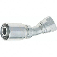 Parker - 1-1/16-12 Female JIC Steel Hydraulic Hose Female JIC Swivel & 45° Elbow - -12 Hose Size, 3/4" Hose Diam - Eagle Tool & Supply