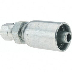 Parker - 7/16-20 Female JIC Steel Hydraulic Hose Female JIC 37° Swivel & Straight Fitting - -6 Hose Size, 3/8" Hose Diam - Eagle Tool & Supply