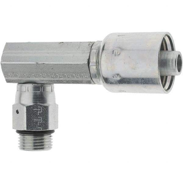 Parker - 1/2 Thread Hydraulic Hose Fitting - -8 Hose Size, 1/2" Hose Diam - Eagle Tool & Supply