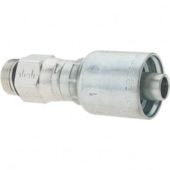 Parker - 1/2 Thread Hydraulic Hose Fitting - -8 Hose Size, 1/2" Hose Diam - Eagle Tool & Supply