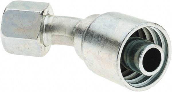 Parker - 3/4 Thread Hydraulic Hose Fitting - -12 Hose Size, 3/4" Hose Diam - Eagle Tool & Supply