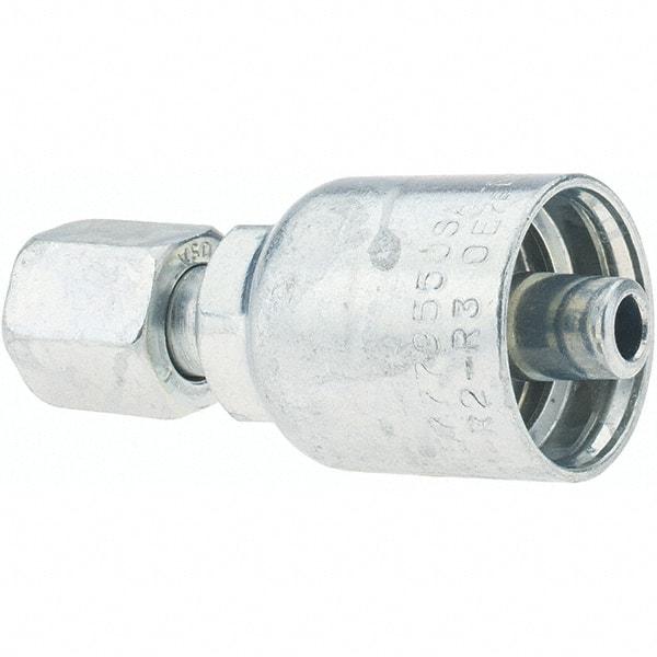 Parker - 9/16-18 Female JIC Hydraulic Hose Female JIC 37° Swivel & Straight Fitting - -6 Hose Size, 3/8" Hose Diam - Eagle Tool & Supply