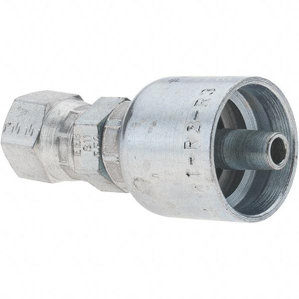 Parker - 1/4 Thread Hydraulic Hose Fitting - -4 Hose Size, 1/4" Hose Diam - Eagle Tool & Supply