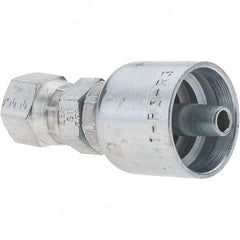 Parker - 1/4 Thread Hydraulic Hose Fitting - -4 Hose Size, 1/4" Hose Diam - Eagle Tool & Supply