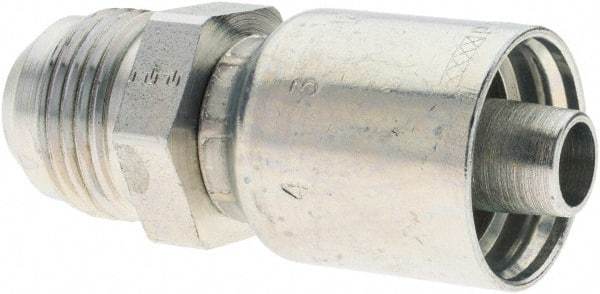 Parker - 1-1/16-12 Male SAE(JIC) Steel Hydraulic Hose Male SAE 37° JIC Rigid Fitting - -8 Hose Size, 1/2" Hose Diam - Eagle Tool & Supply