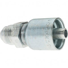 Parker - 3/4-16 Male JIC Hydraulic Hose Male SAE 37° JIC Rigid Fitting - -6 Hose Size, 3/8" Hose Diam - Eagle Tool & Supply