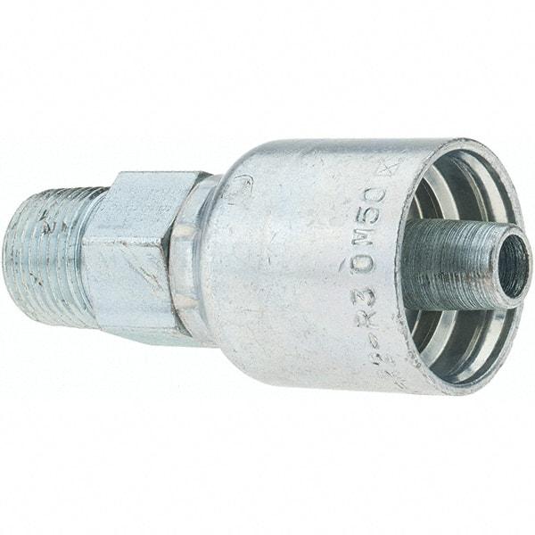 Parker - 3/8 Thread Hydraulic Hose Fitting - -6 Hose Size, 3/8" Hose Diam - Eagle Tool & Supply
